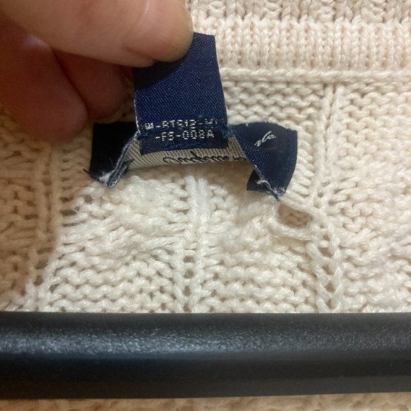 American Eagle Cowl Neck Sweater Chunky Knit Sweater Size Small Color White - Picture 9 of 10